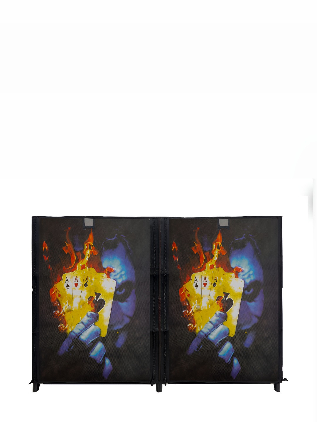 Urban Choice Grey Printed 12 Layered Non-Woven Rectangle Shoes Rack