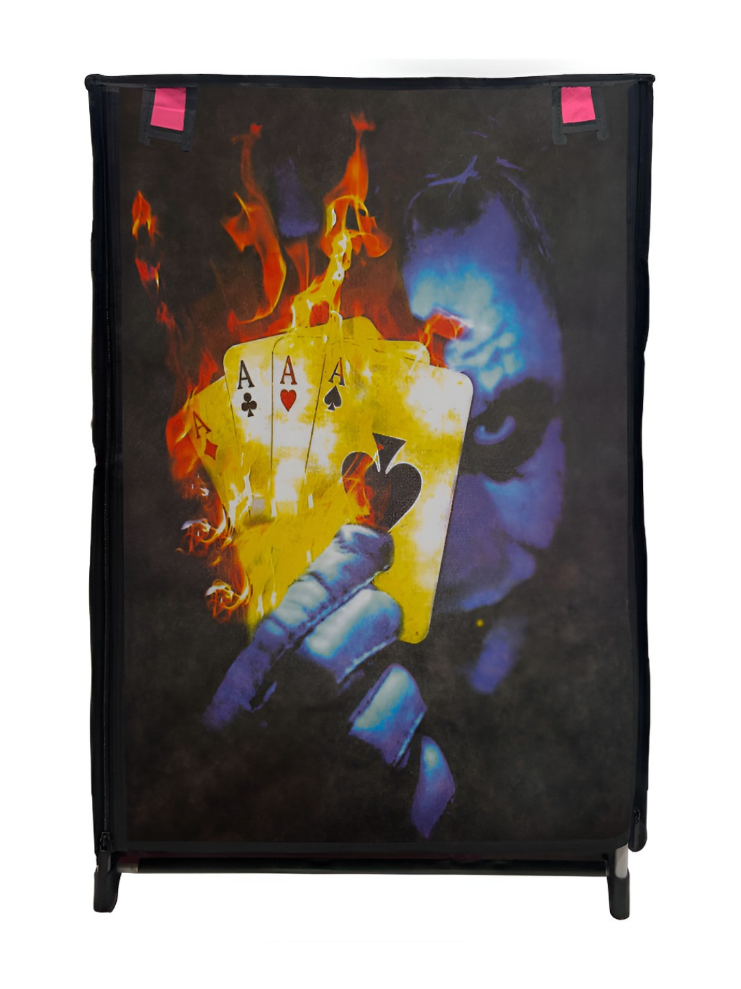 Urban Choice Pink & Black Printed 5 layer Rack