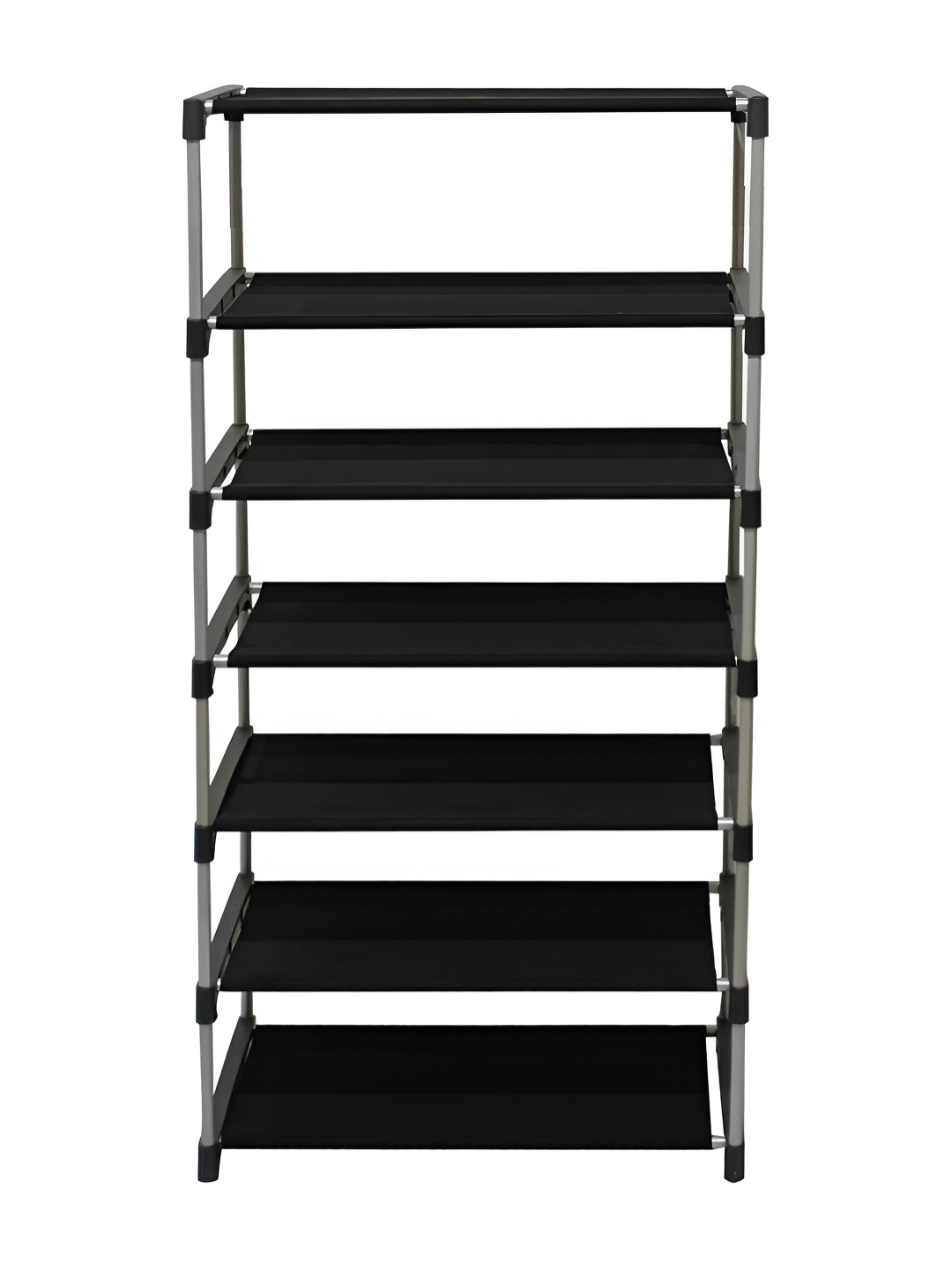 Urban Choice Black 6-Tier Metal Durable & Coated Rectangular Shoe Racks