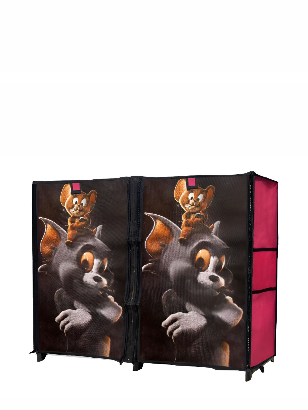 Urban Choice Pink Tom & Jerry Printed 8 Layer Multi purpose Rack