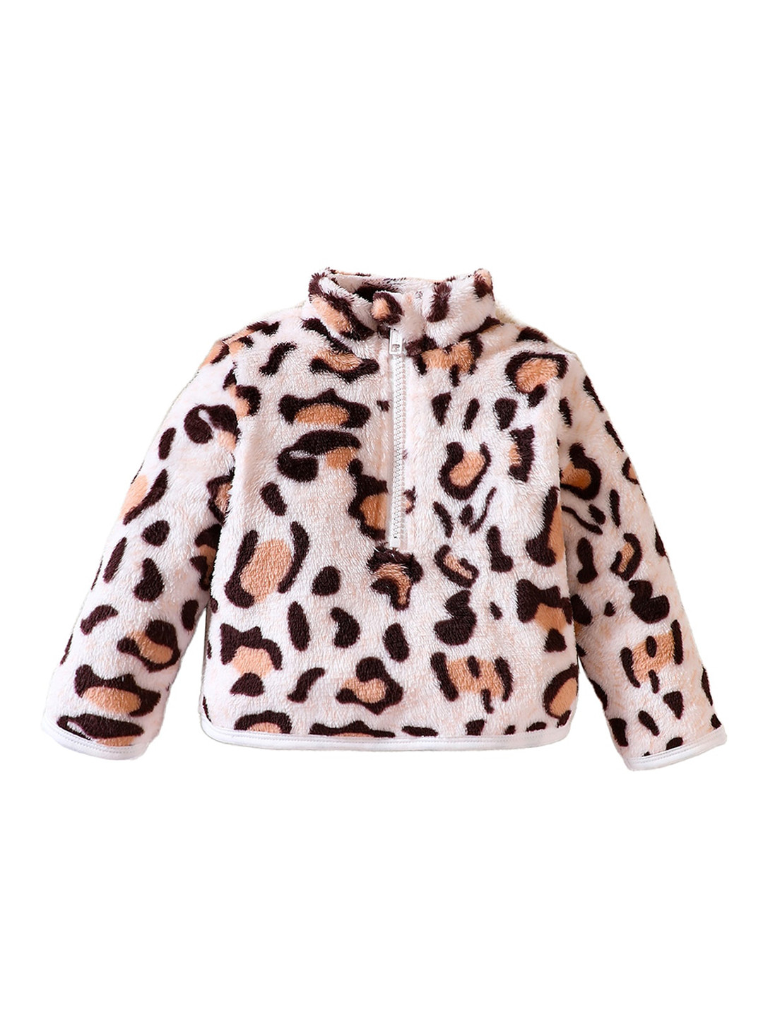 StyleCast Girls Off White Animal Printed Bomber Jacket