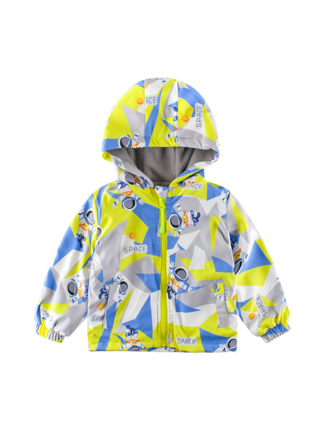 StyleCast Boys Yellow Insulator Abstract Printed Bomber Jacket