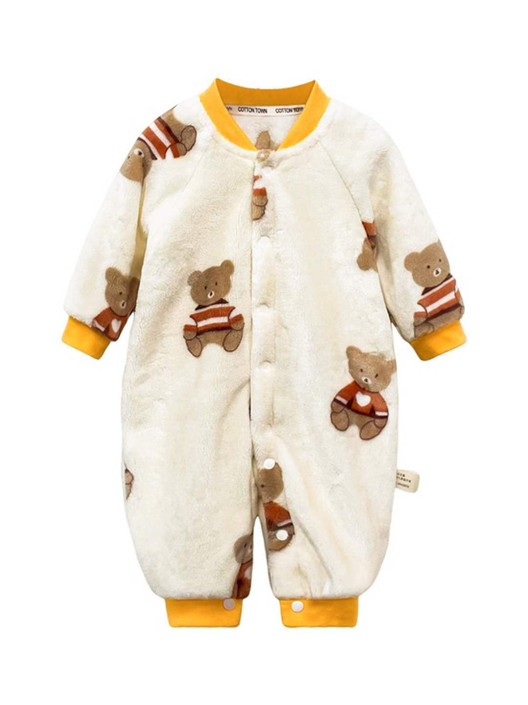 StyleCast Infant Boys Yellow Graphic Printed Rompers