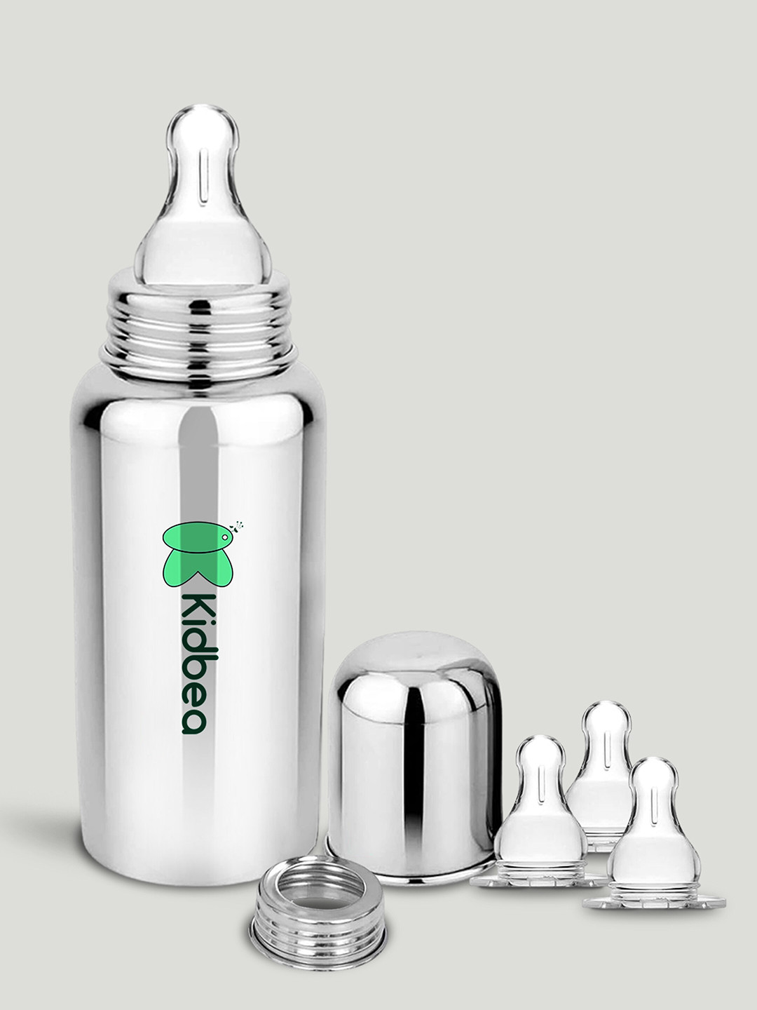 Kidbea Infants Stainless Steel PBA Proof Feeding Bottles