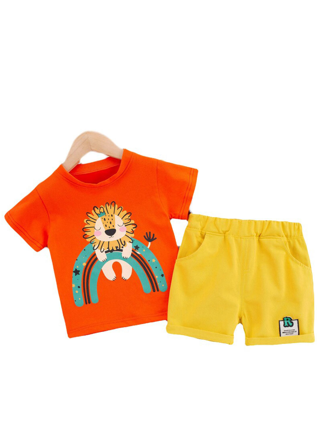 StyleCast Unisex Kids Pure Cotton Printed T-shirt with Shorts