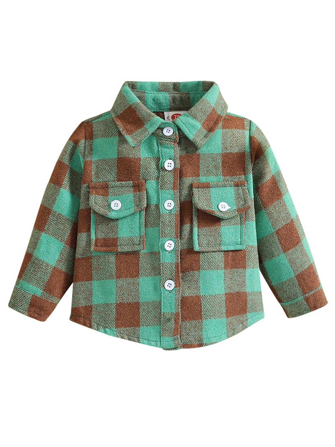 StyleCast Boys Green Buffalo Checked Casual Shirt