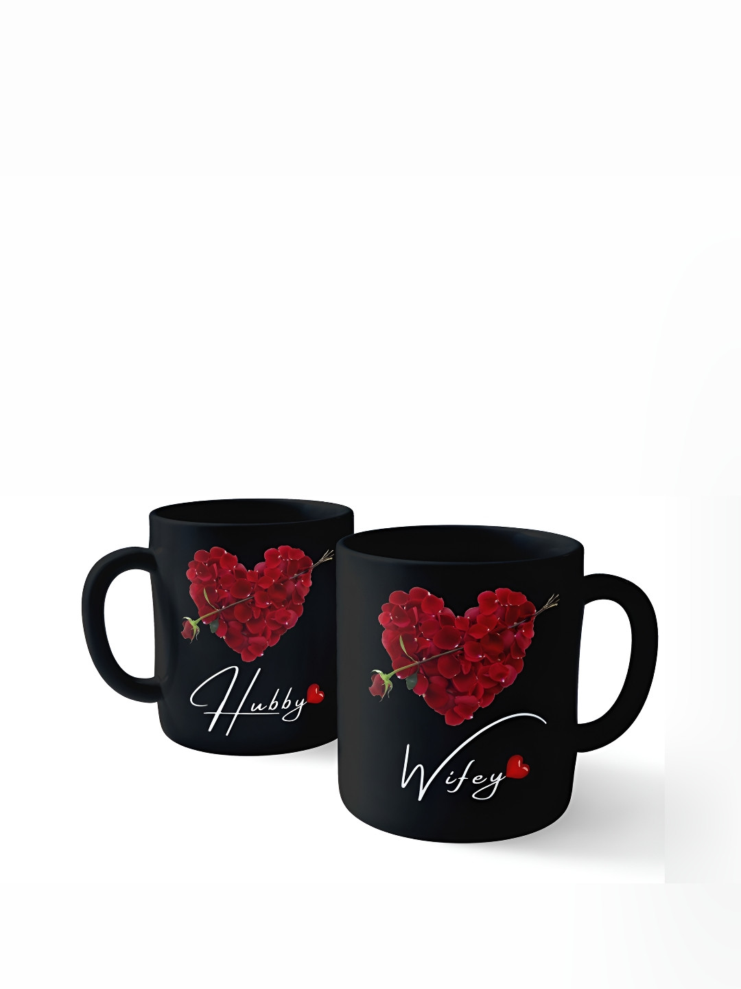 SUPPRO Mr Men Little Miss Black Typography Ceramic Handmade Cup-325ml