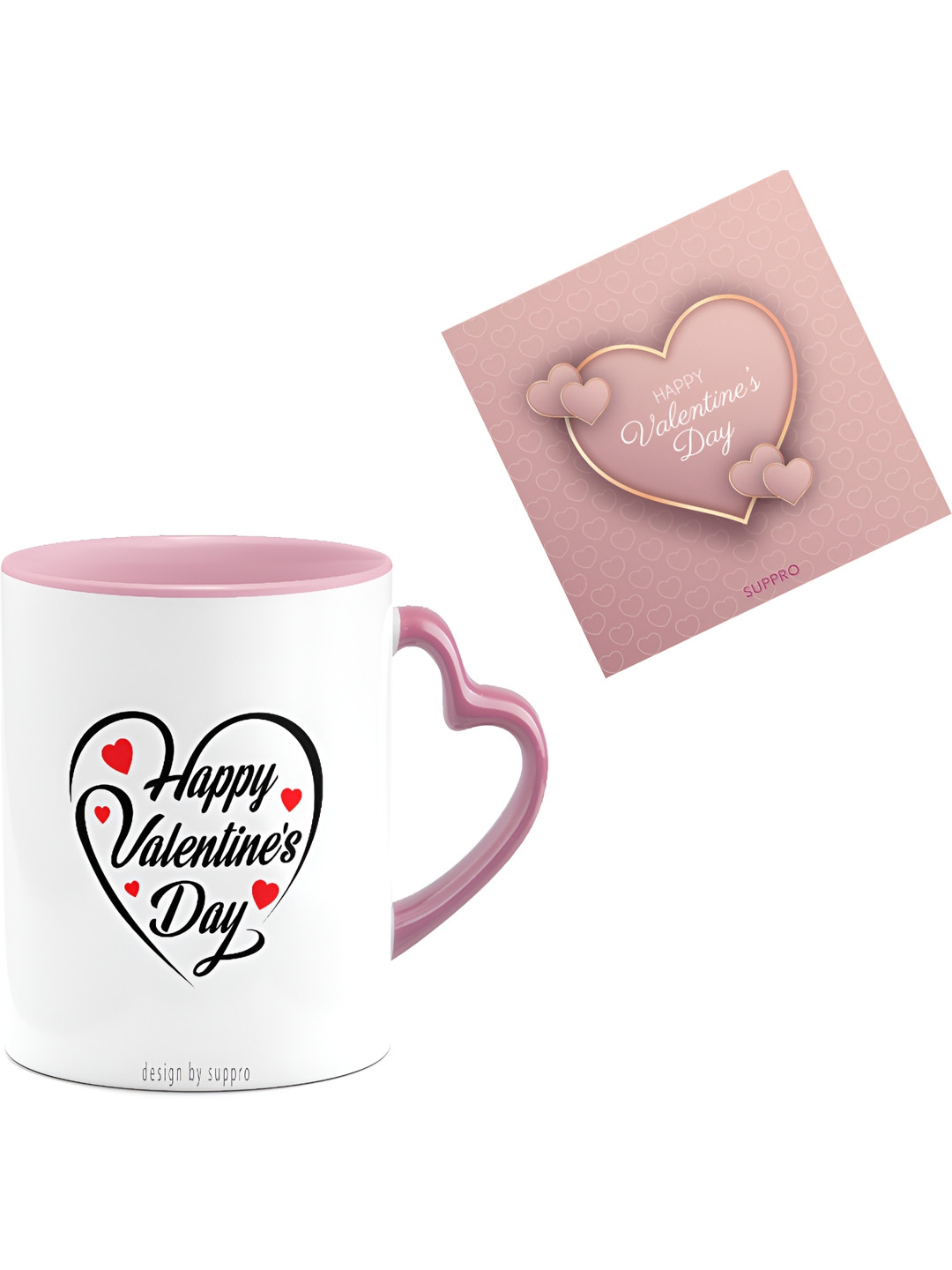 SUPPRO White Typography Ceramic Handmade Cup-325ml