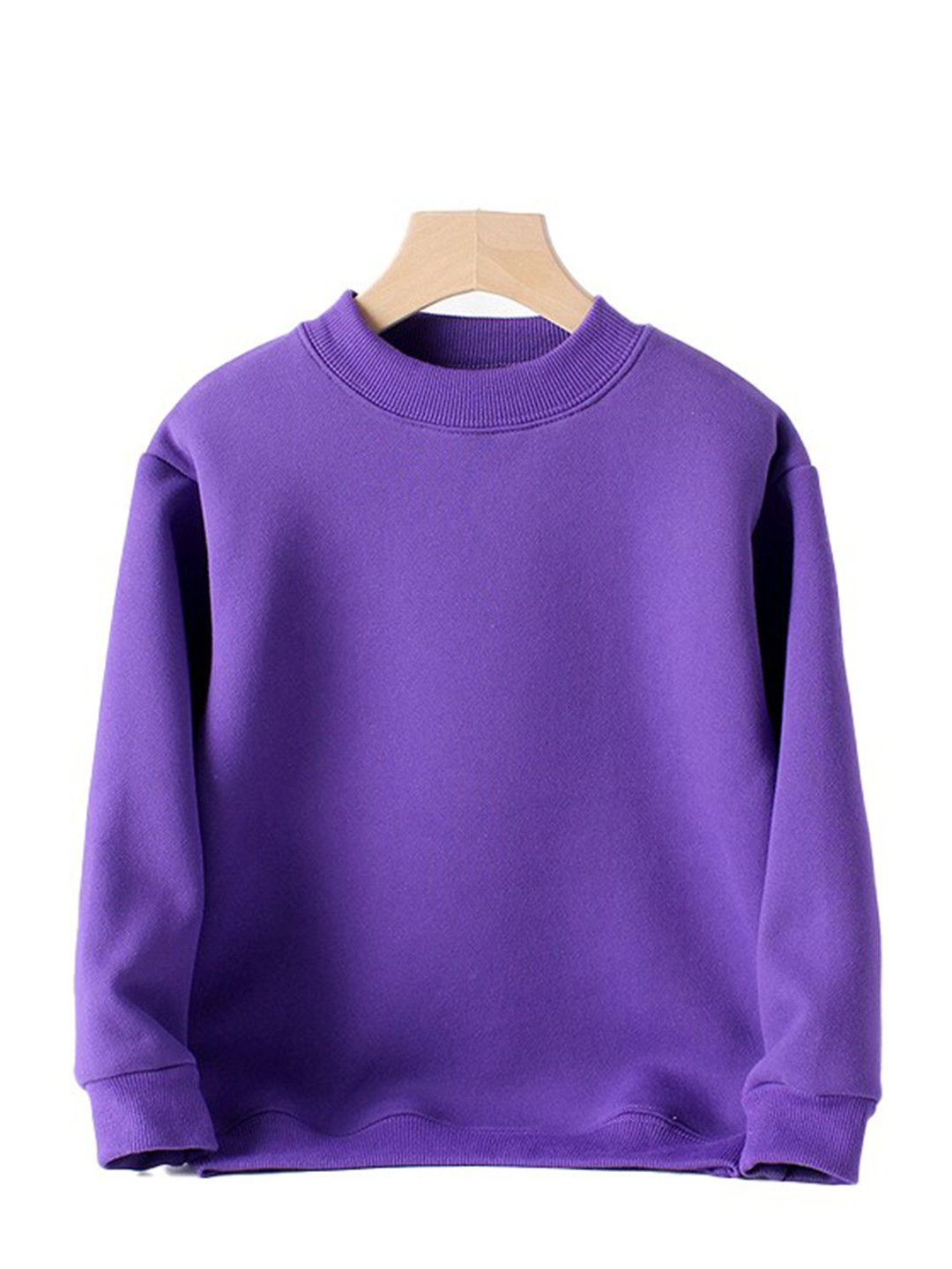 StyleCast Kids Purple Round Neck Cotton Sweatshirt