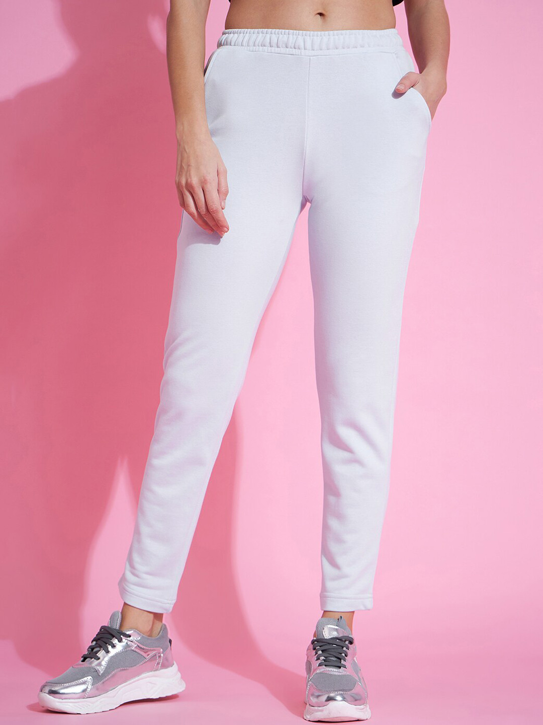 98 Degree North Women Slim Fit Fleece Track Pants