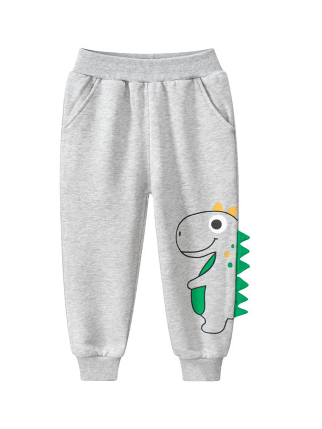 StyleCast Boys Grey Printed Mid-Rise Joggers