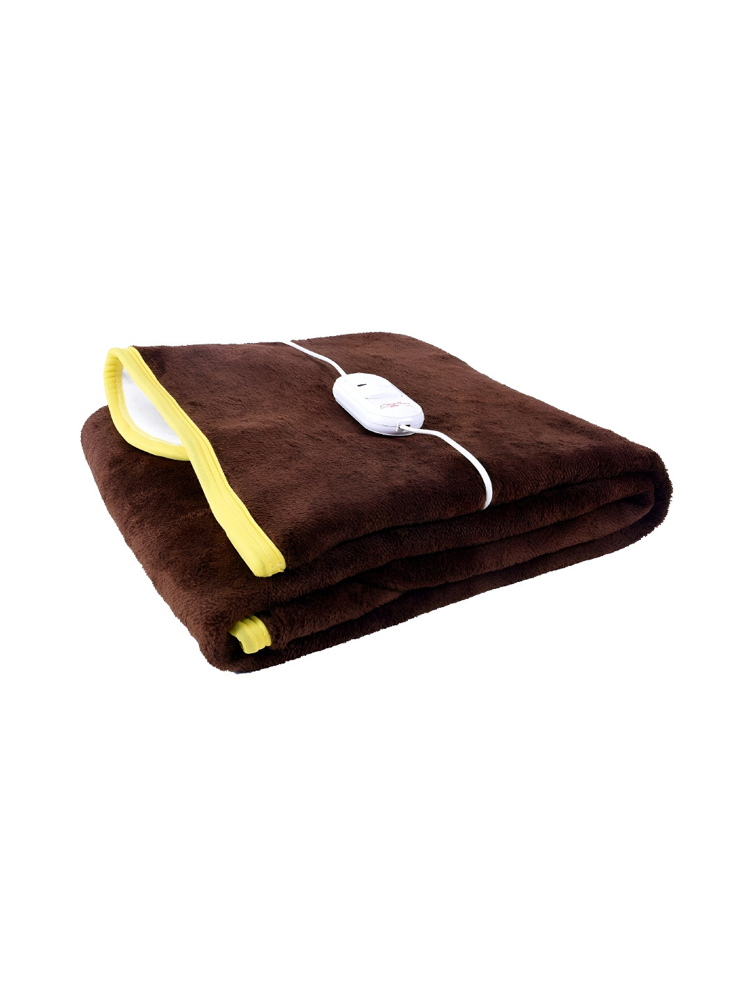 Warmland Coffee Brown Solid Heavy Winter Single Bed Blanket
