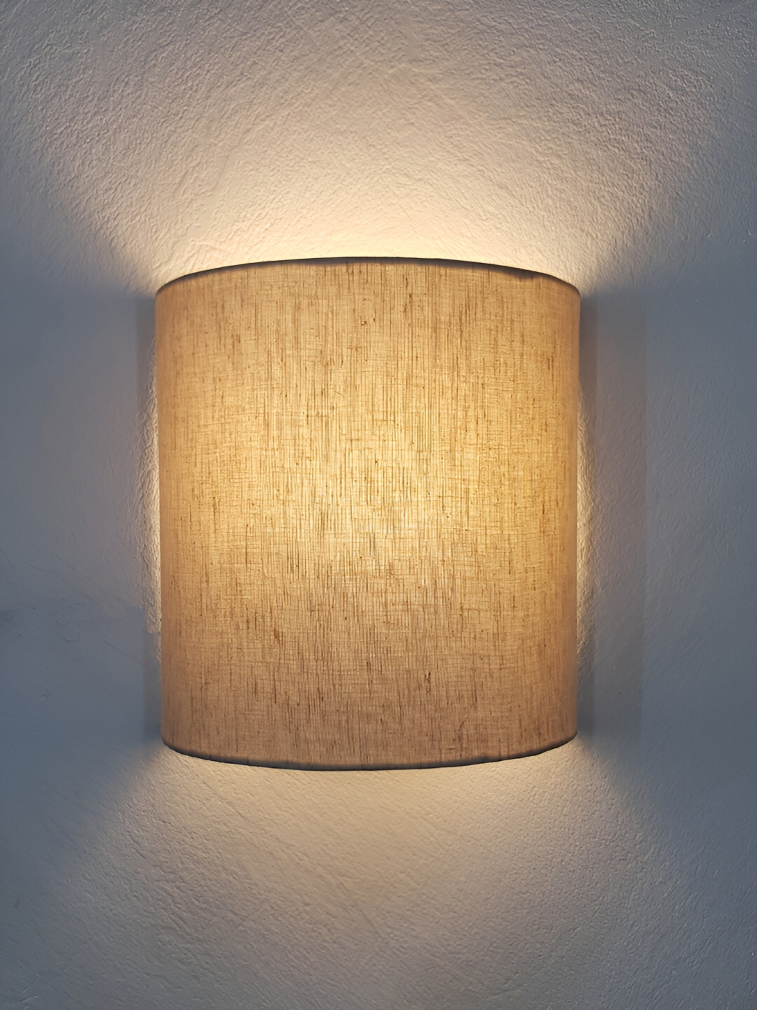 Mufasa Beige Metal Cylindrical Wall Lamp