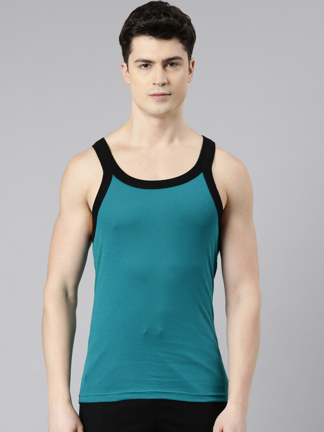 FASO Sleeveless Dynamic Stretch Super Combed Label Free Cotton Undershirt Innerwear Vests