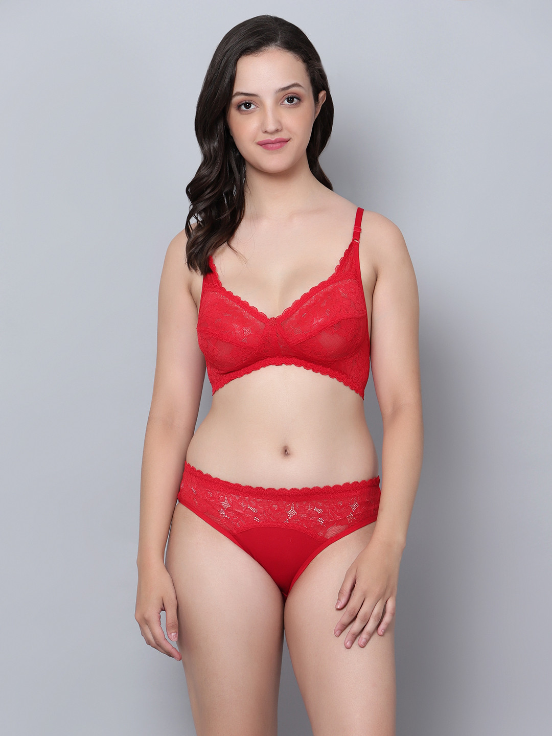 Aimly Printed Cotton Lingerie Set