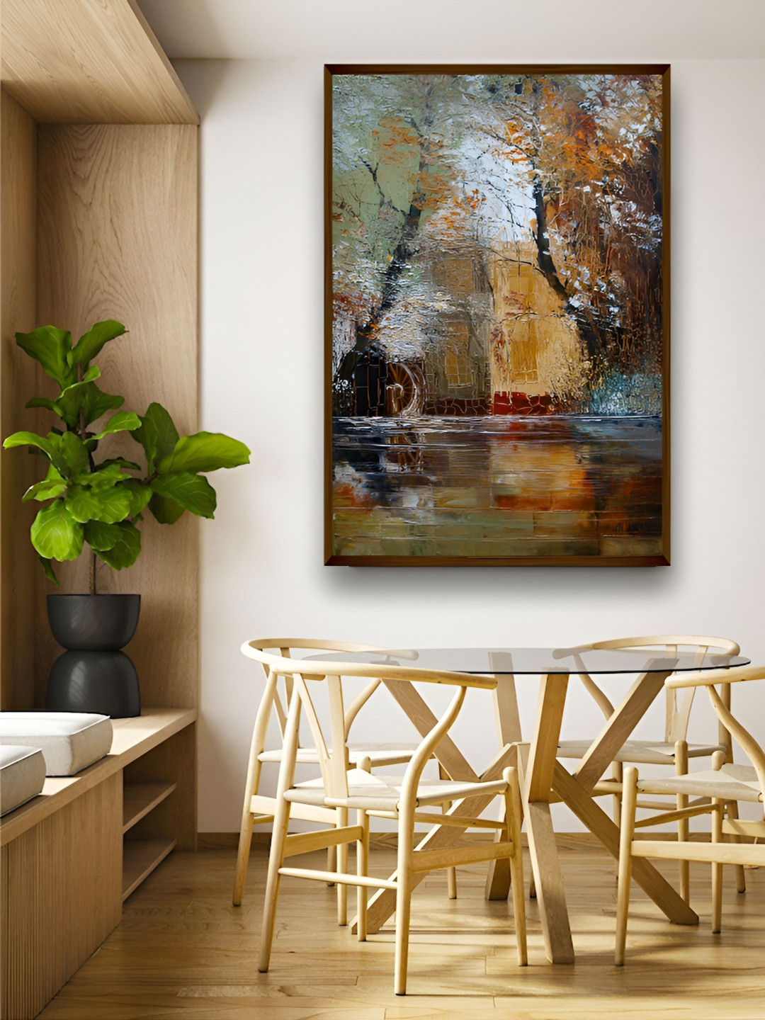 Artsense Forest Canvas Wall Rectangle Paintings Wall Art - 30 x 20 In