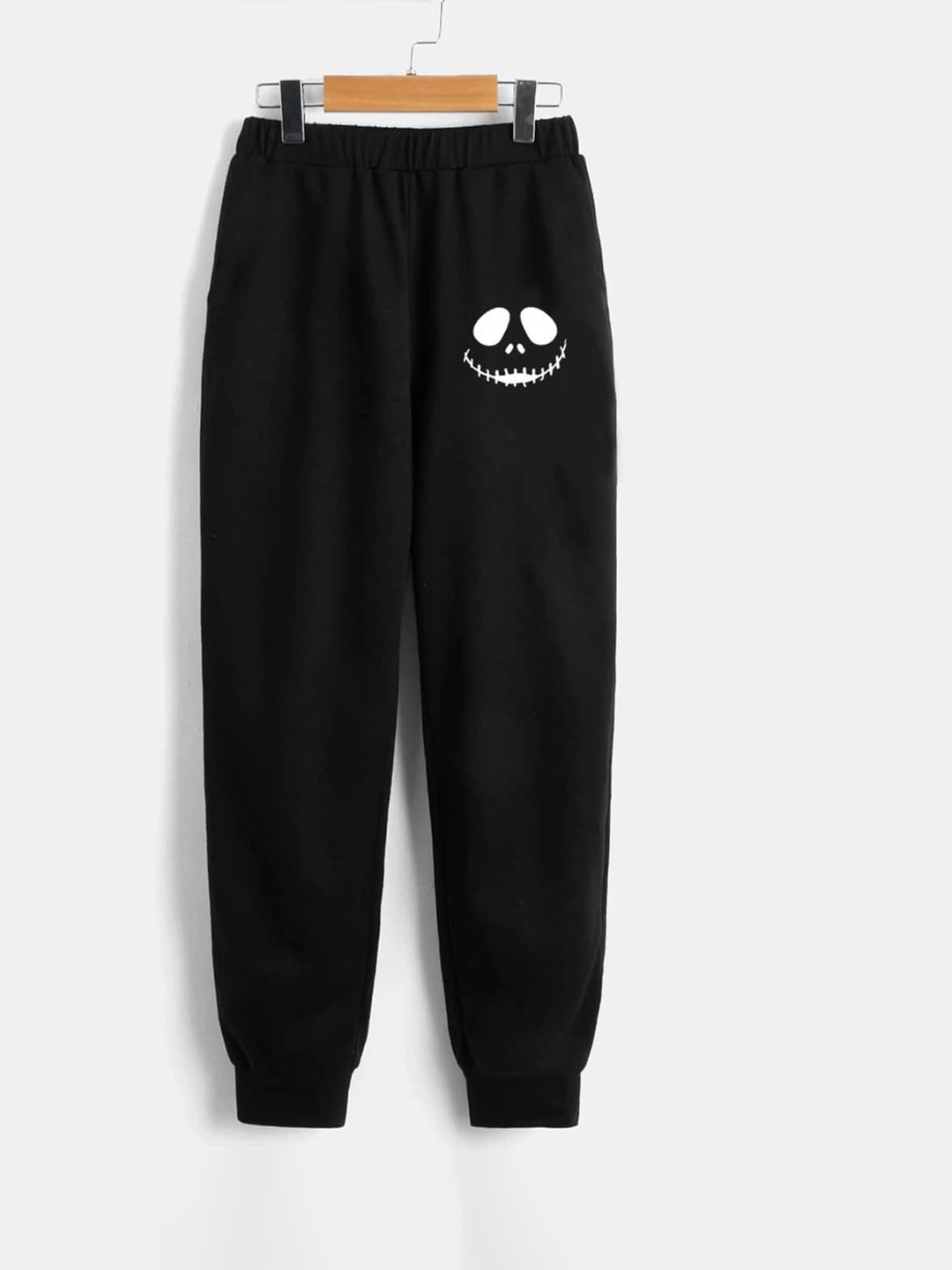 StyleCast Boys Black Printed Original Plain Flat-Front Slip-On Joggers