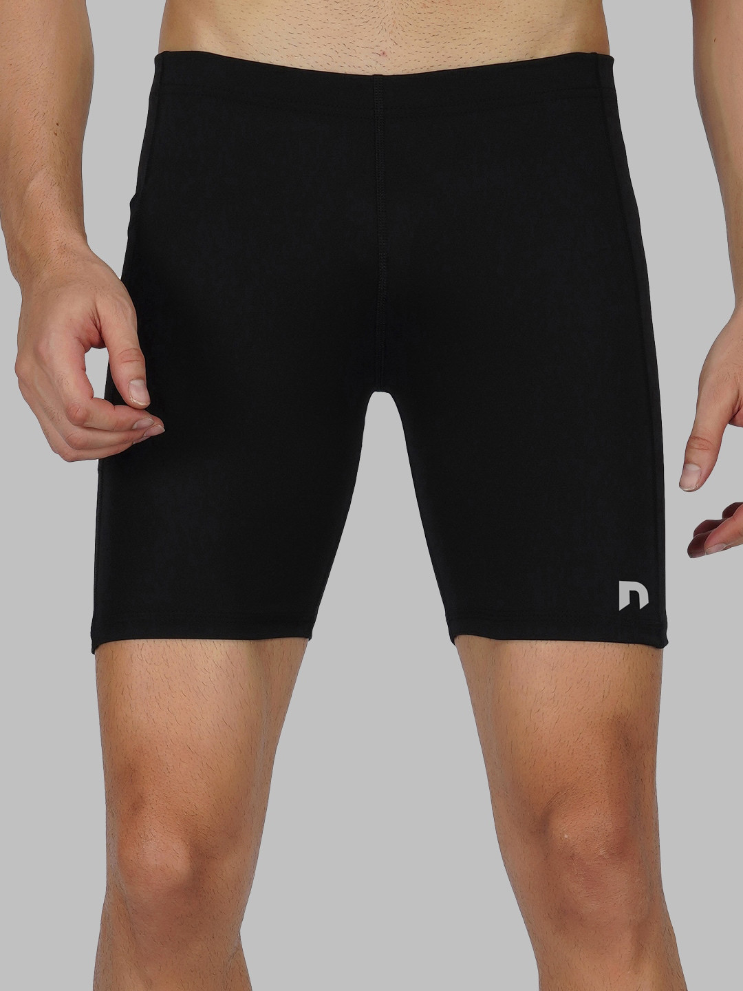 NEVER LOSE Men Slim-Fit Above Knee-Length Tights