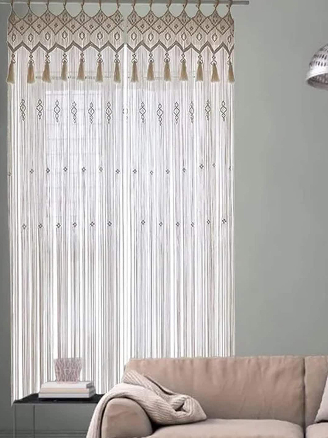 Decazone Beige 4 Pieces Cotton Wedding Dcor Tapestry