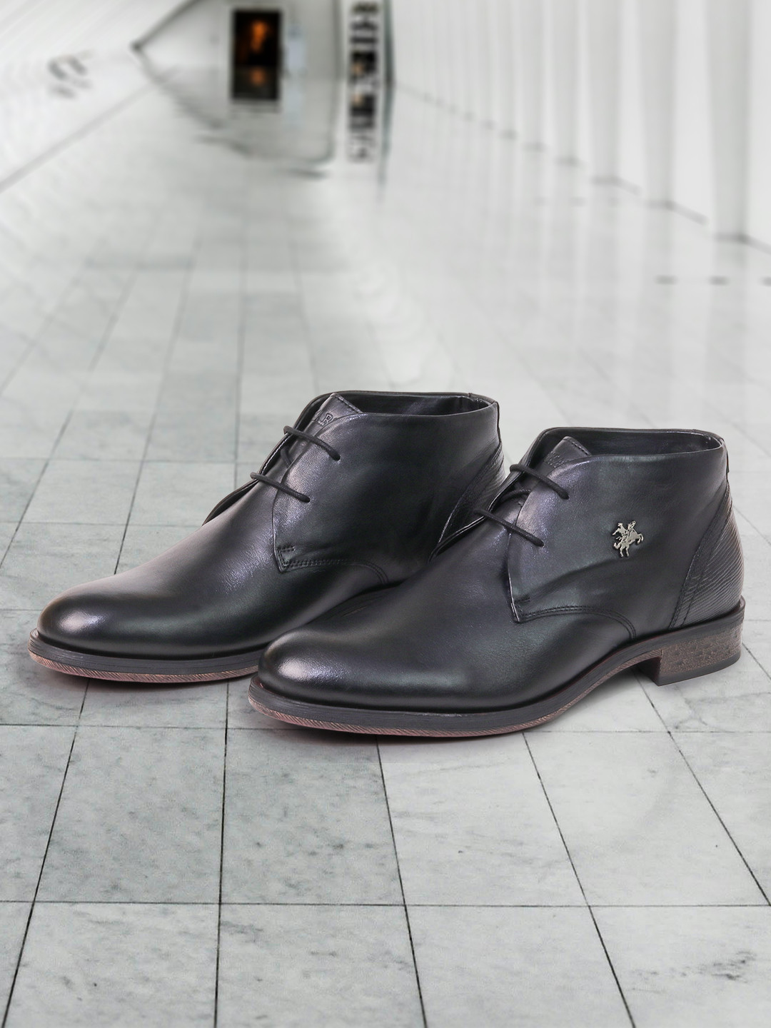 Buckaroo Men Mid Top Genuine Leather Work Regular Boots