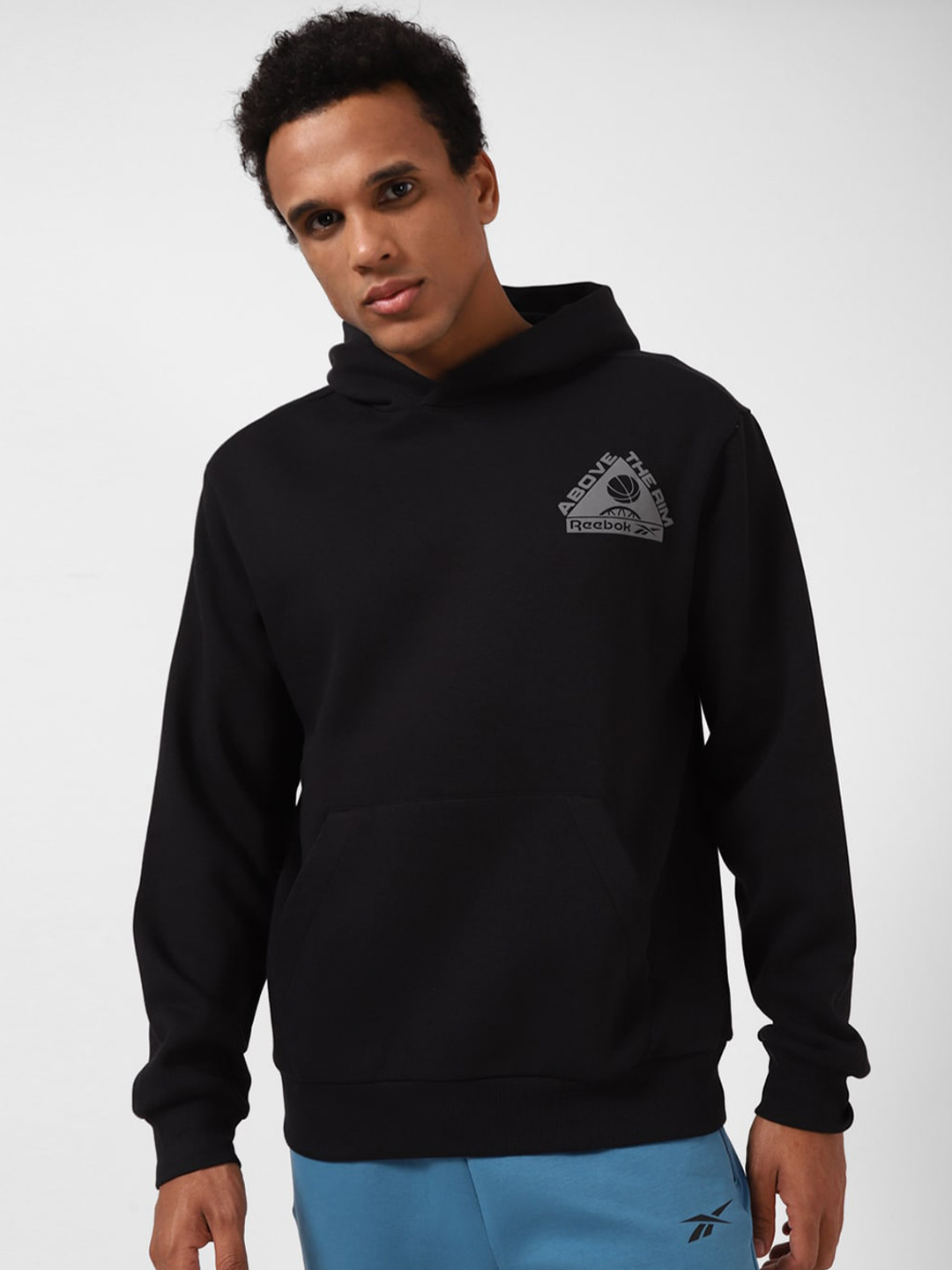 Reebok Bb Atr Printed Hooded Pullover Sweatshirt