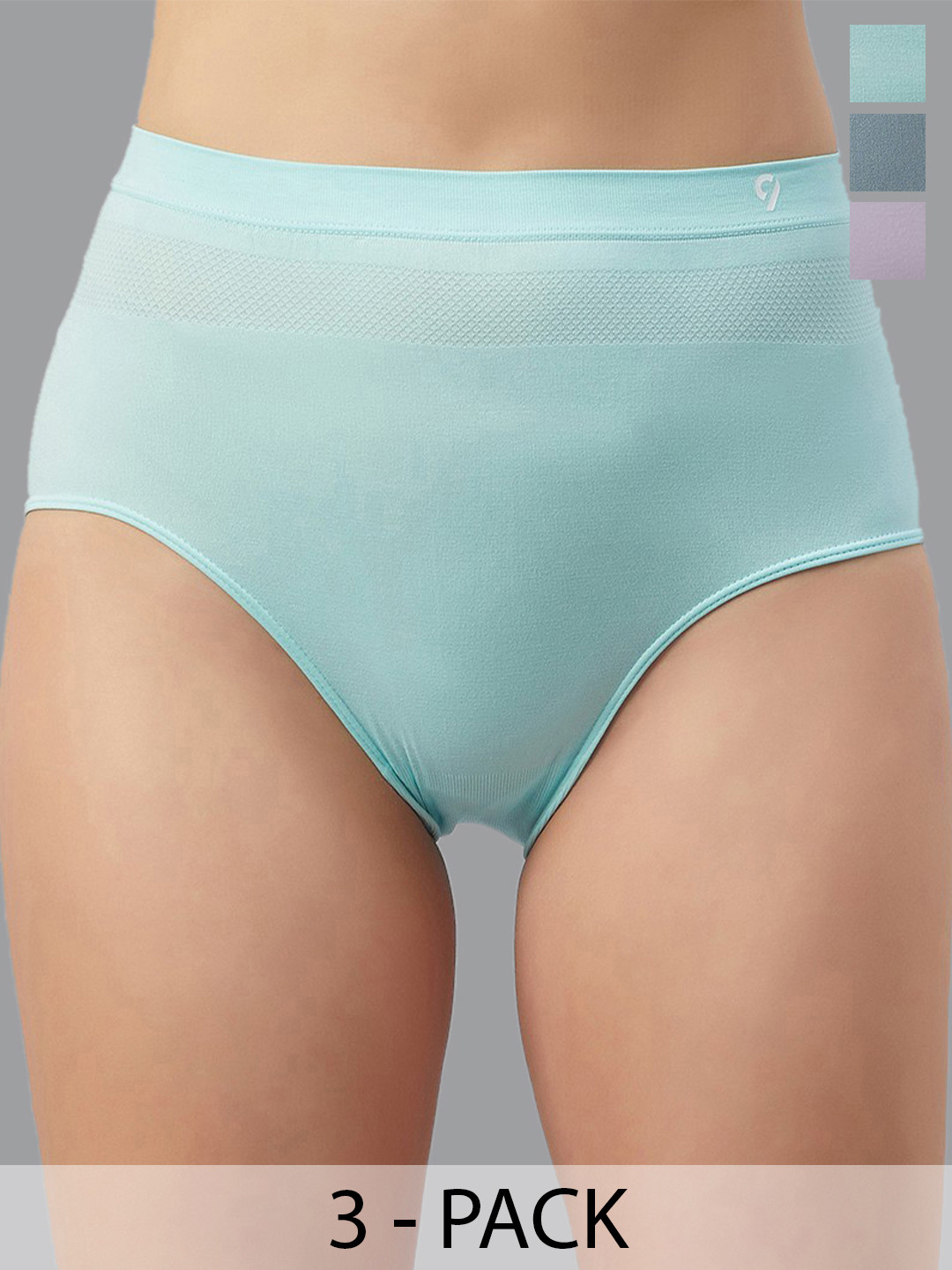 C9 AIRWEAR C9 Seamless Solid Full Coverage Moisture wicking Hipster Panty