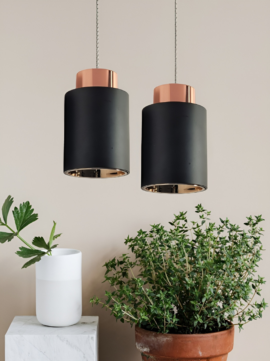 Mufasa Black 2 Pieces Aluminium Contemporary Ceiling Lamps