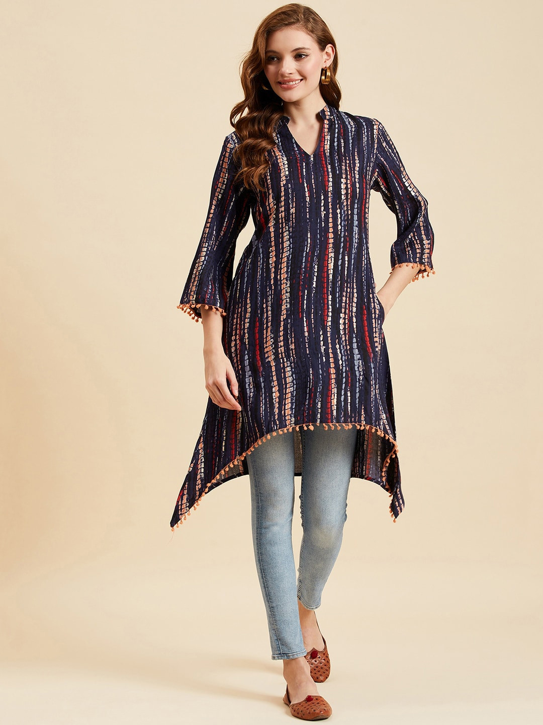 Azira Tie & Dyed A Line Kurta