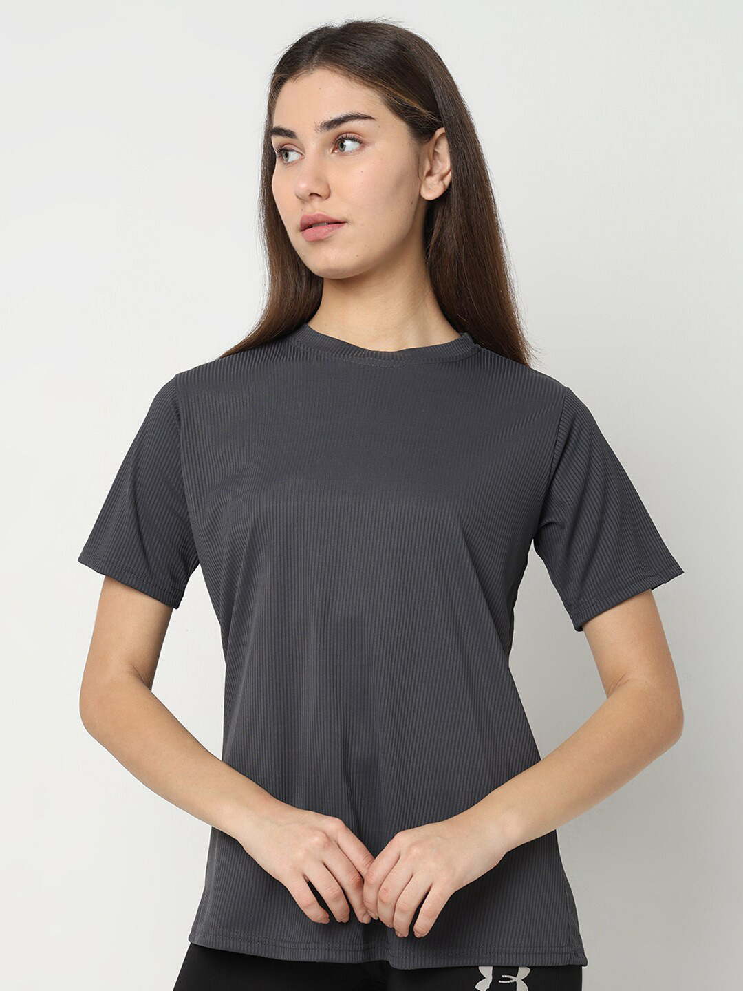 Smarty Pants Self Design Round Neck Long Sleeves Anti Odour Cotton T-shirt