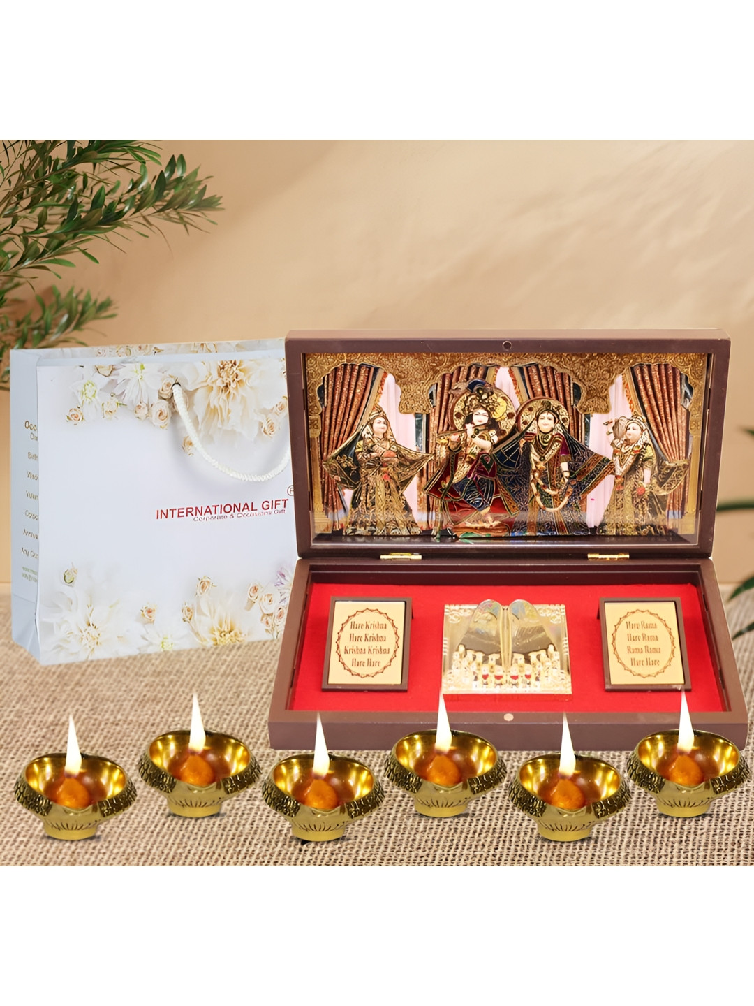 INTERNATIONAL GIFT Beige 8 Pieces Home Gift Set
