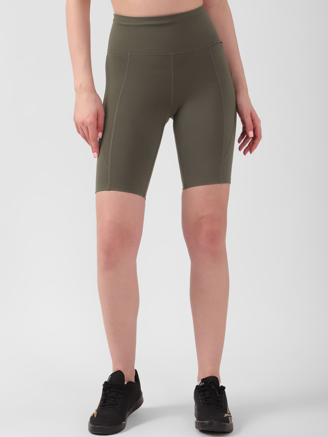 Reebok Women Slim-Fit Lux High Rise Biker Shorts