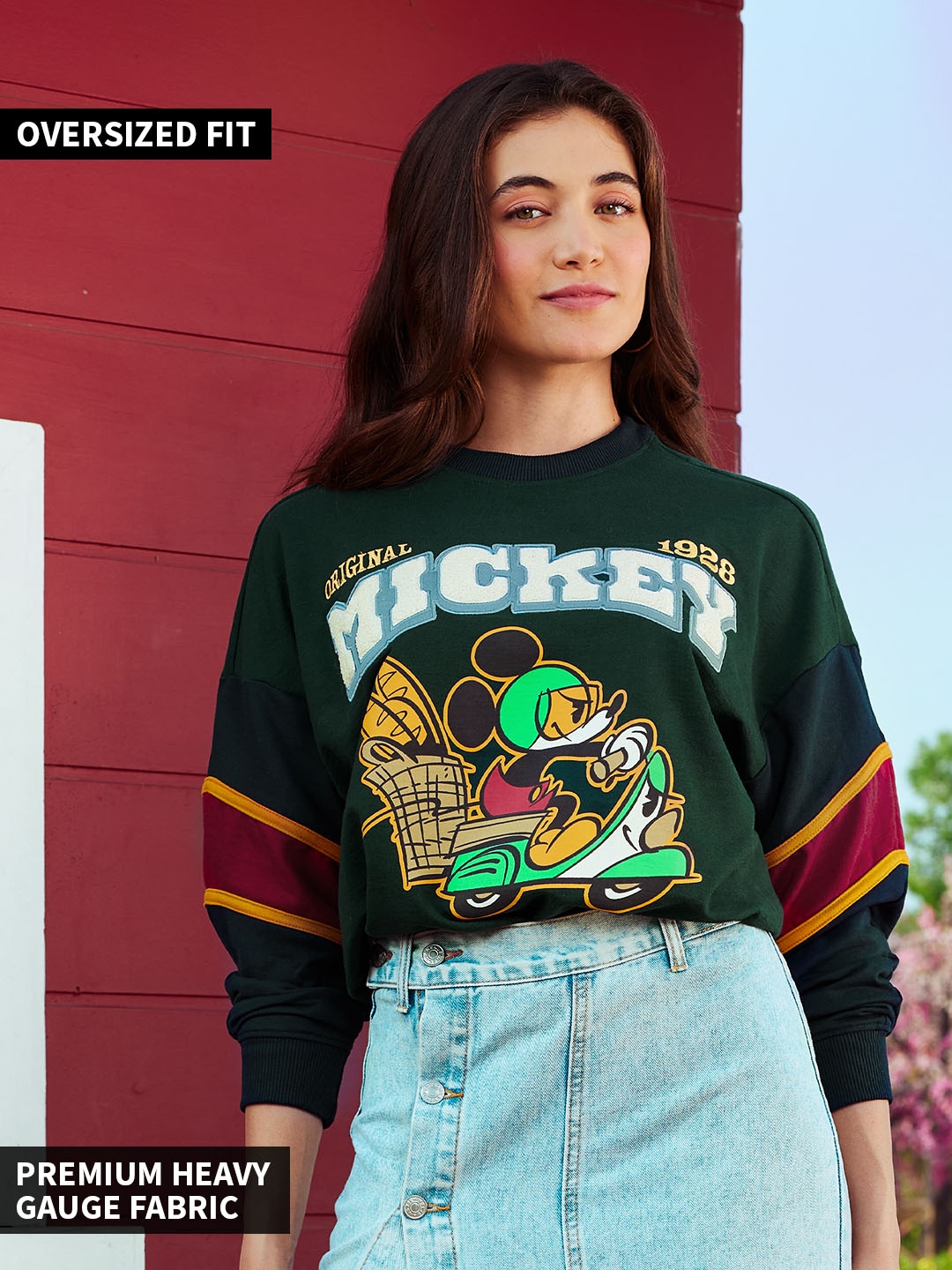 The Souled Store Mickey Printed Cotton Pullover
