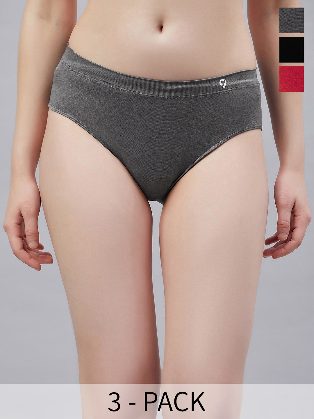 C9 AIRWEAR Pack Of 3 Seamless Lightweight Smooth Fit Bikini Briefs