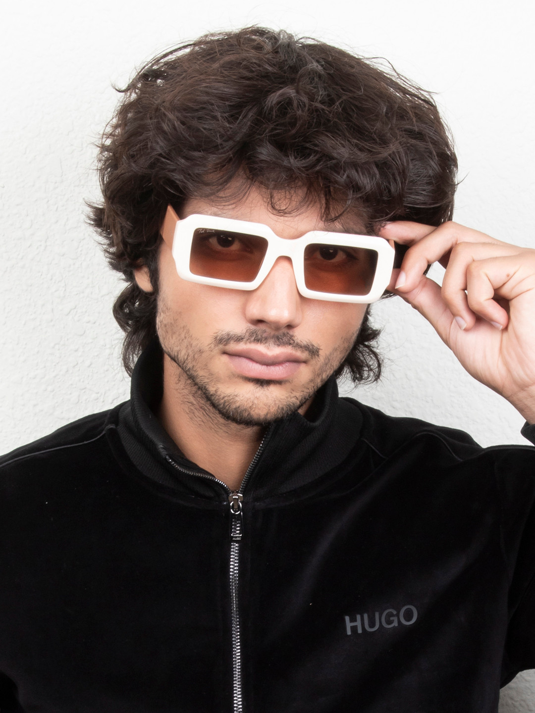 Ted Smith Unisex Square Sunglasses With UV Protected Lens TSF-SHAFT_C5