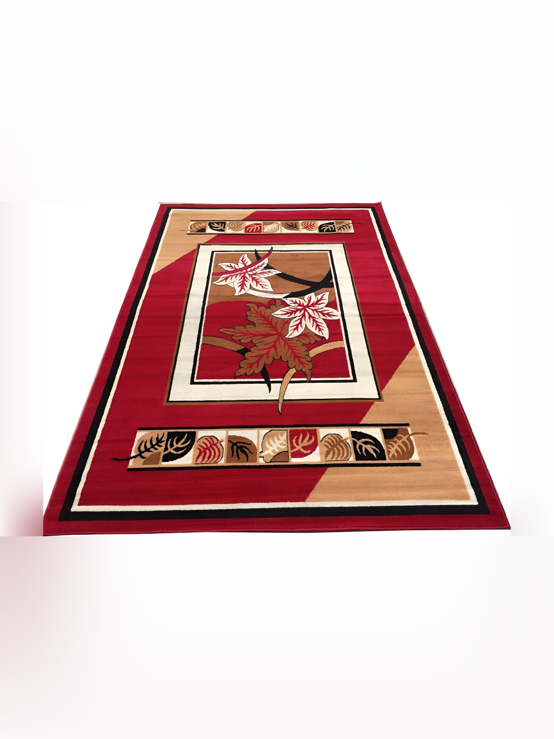 Asad Emporium Rugs Red Floral Anti-Skid Carpet