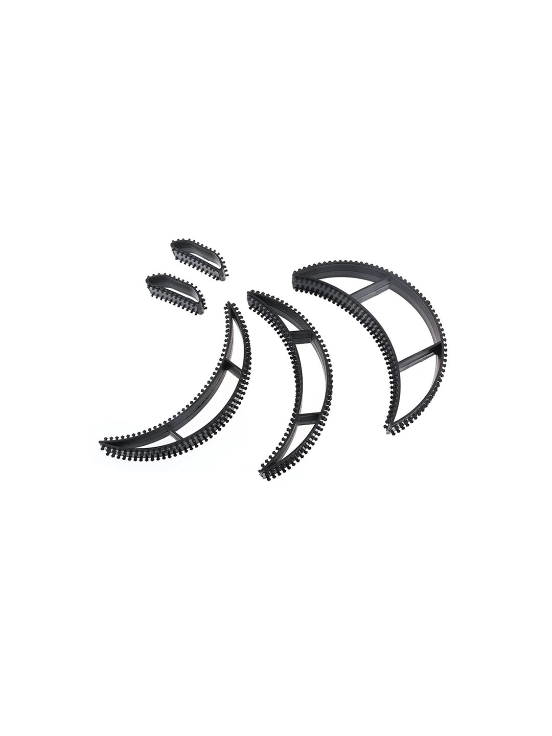 CHRONEX Set Of 5 Banana Style Puffer Hair Accessories