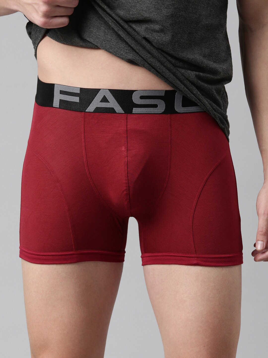FASO Solid Modal Cotton Trunk FA3017-SQ-MAROON