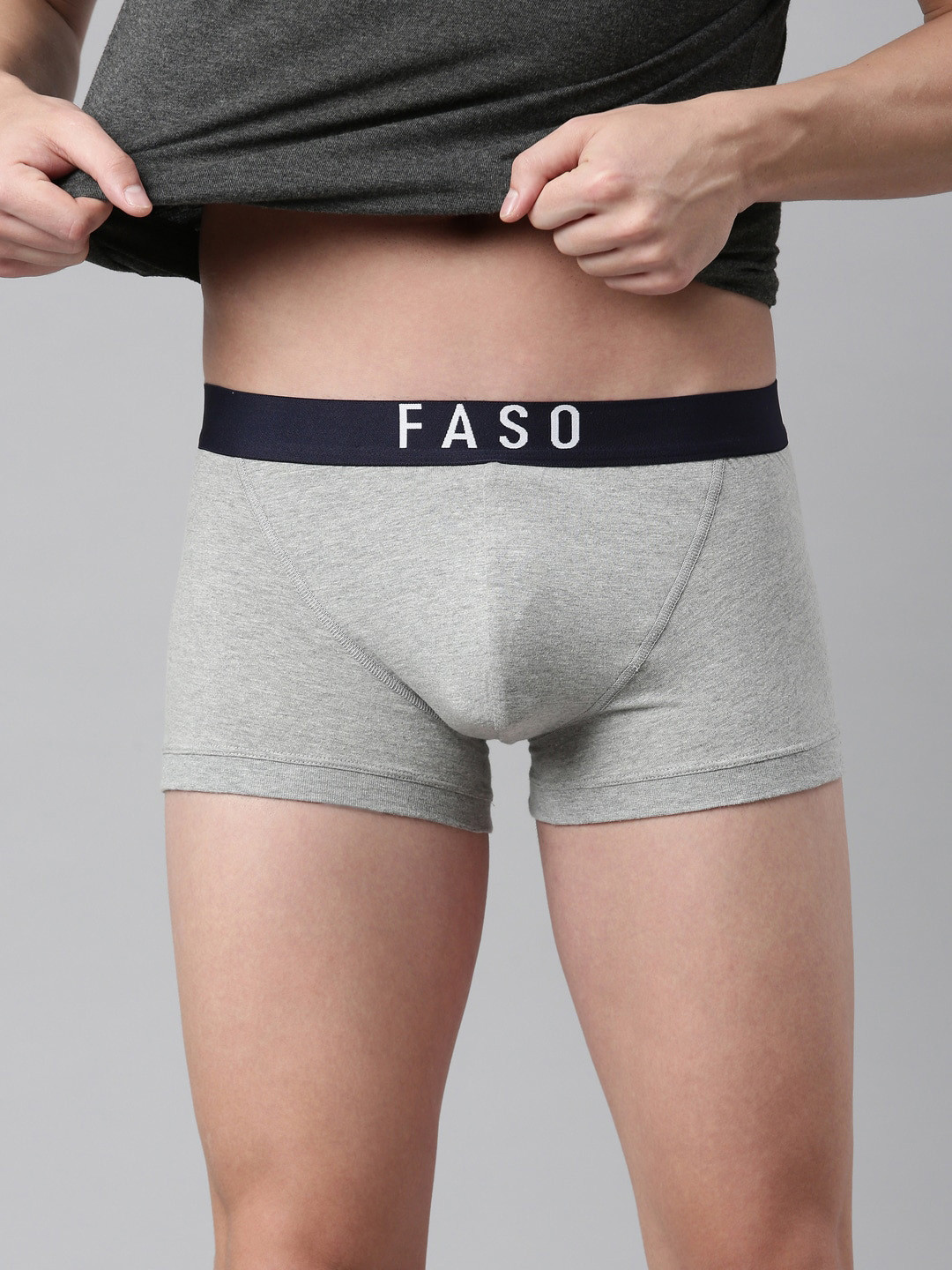 FASO Organic Cotton Trunk FS2006-SQ-GREYMEL