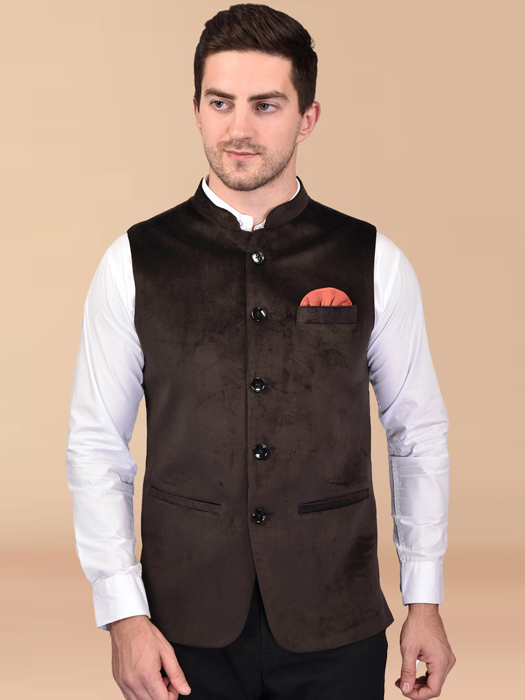 PRINTCULTR Mandarin Collar Nehru Jackets