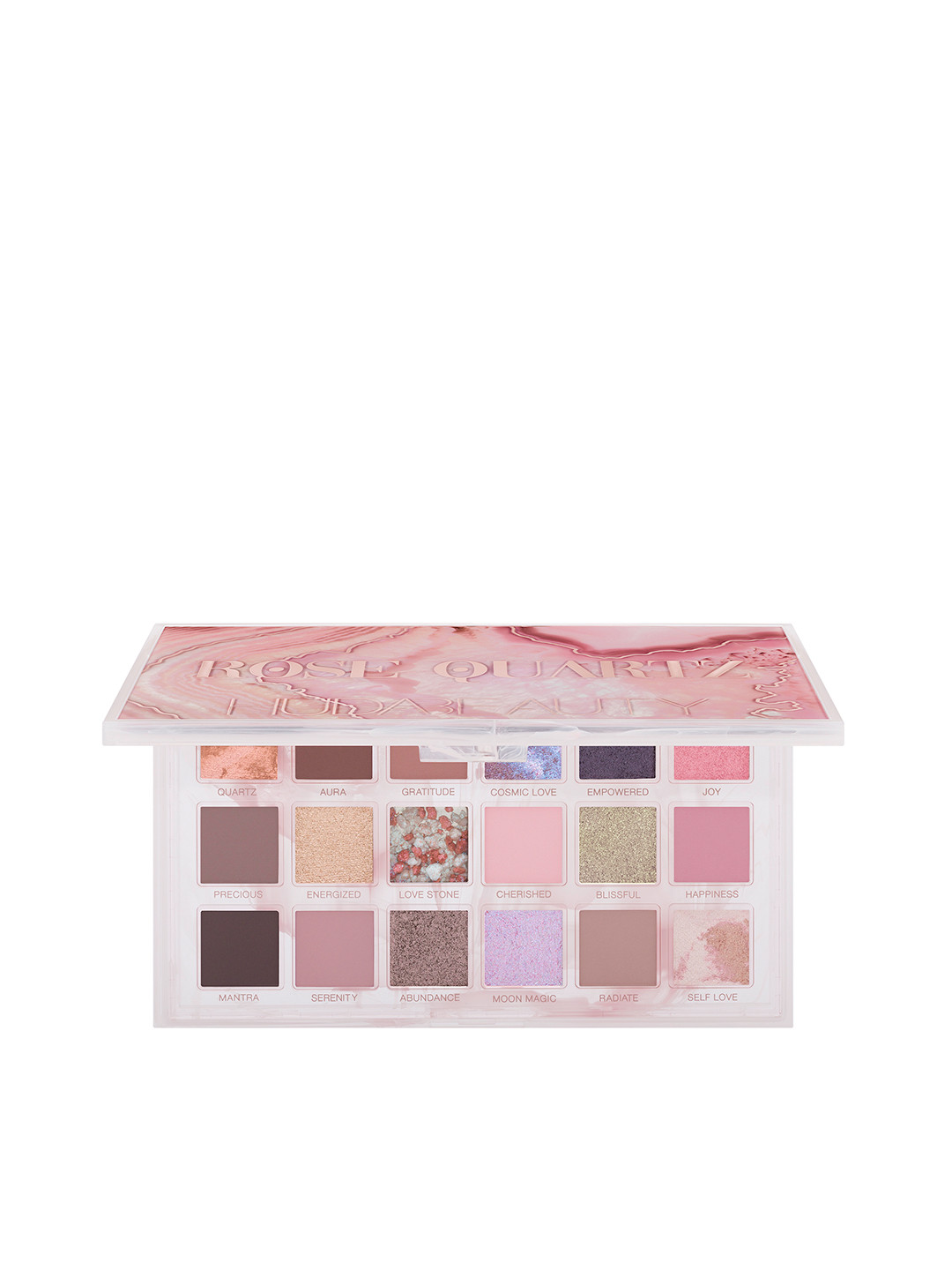 Huda Beauty 18 Shades Rose Quartz Eyeshadow Palette - 17.35g
