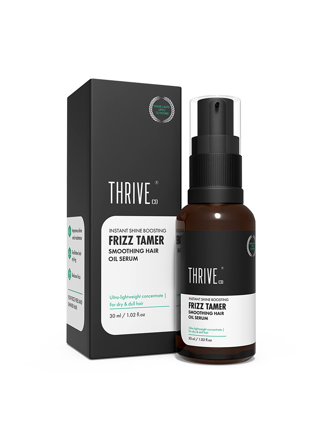 Thriveco Frizz Tamer Smoothing Hair Oil Serum For Instant Shine Boosting - 30ml