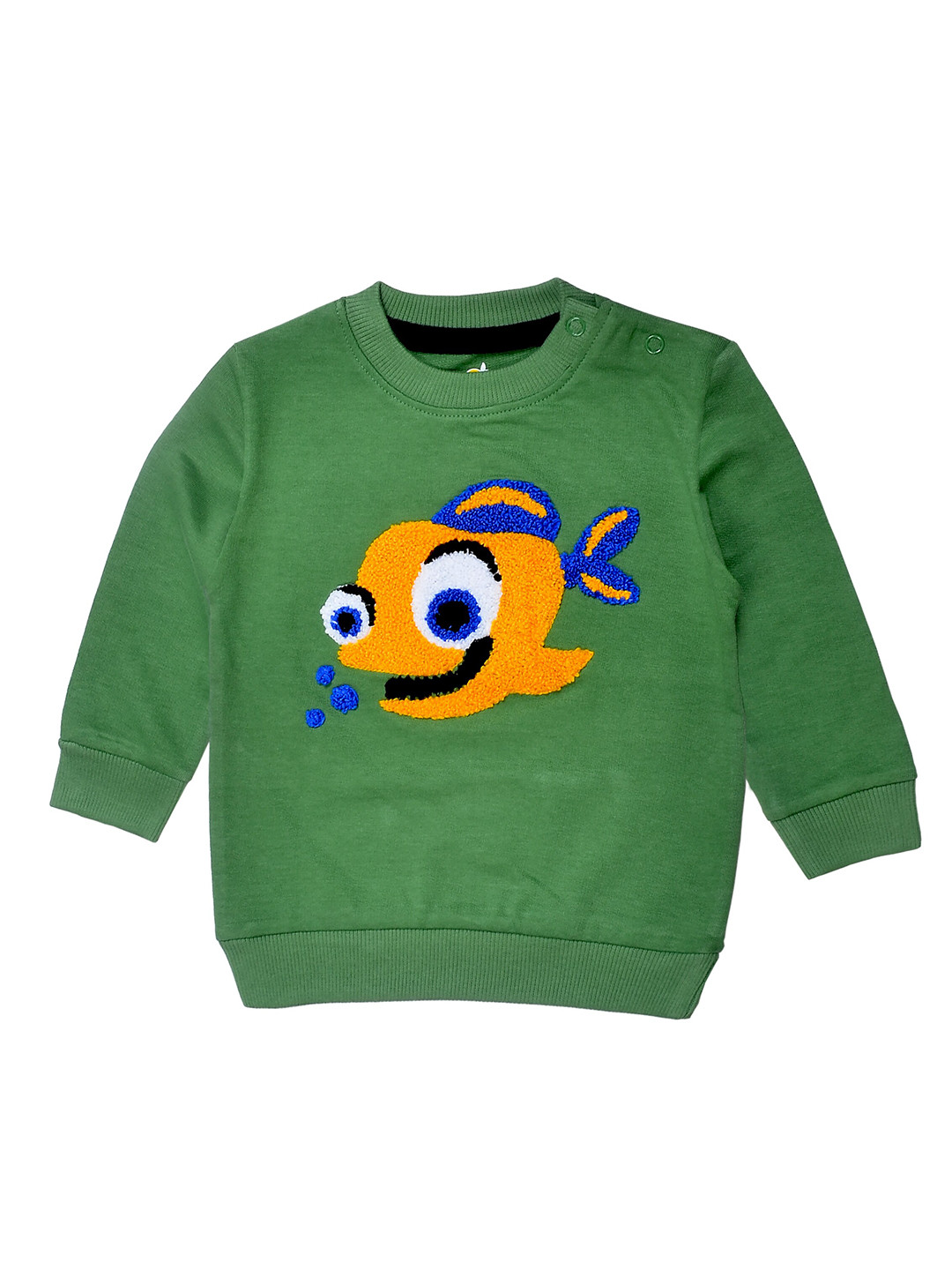 BAESD Infant Boys Graphic Embroidered Long Sleeves Pure Cotton T-shirt