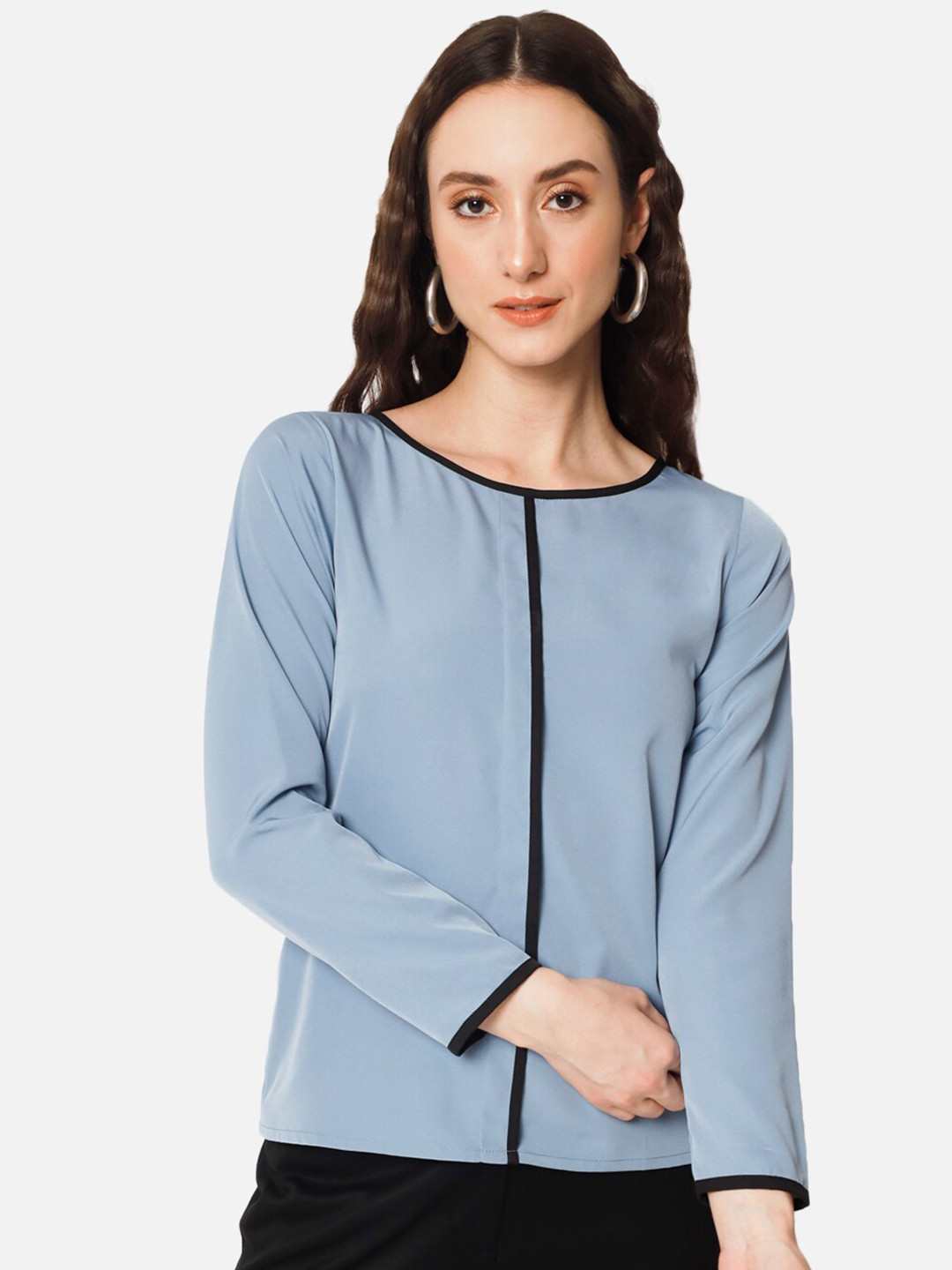 BAESD Round Neck Long Sleeves Regular Top