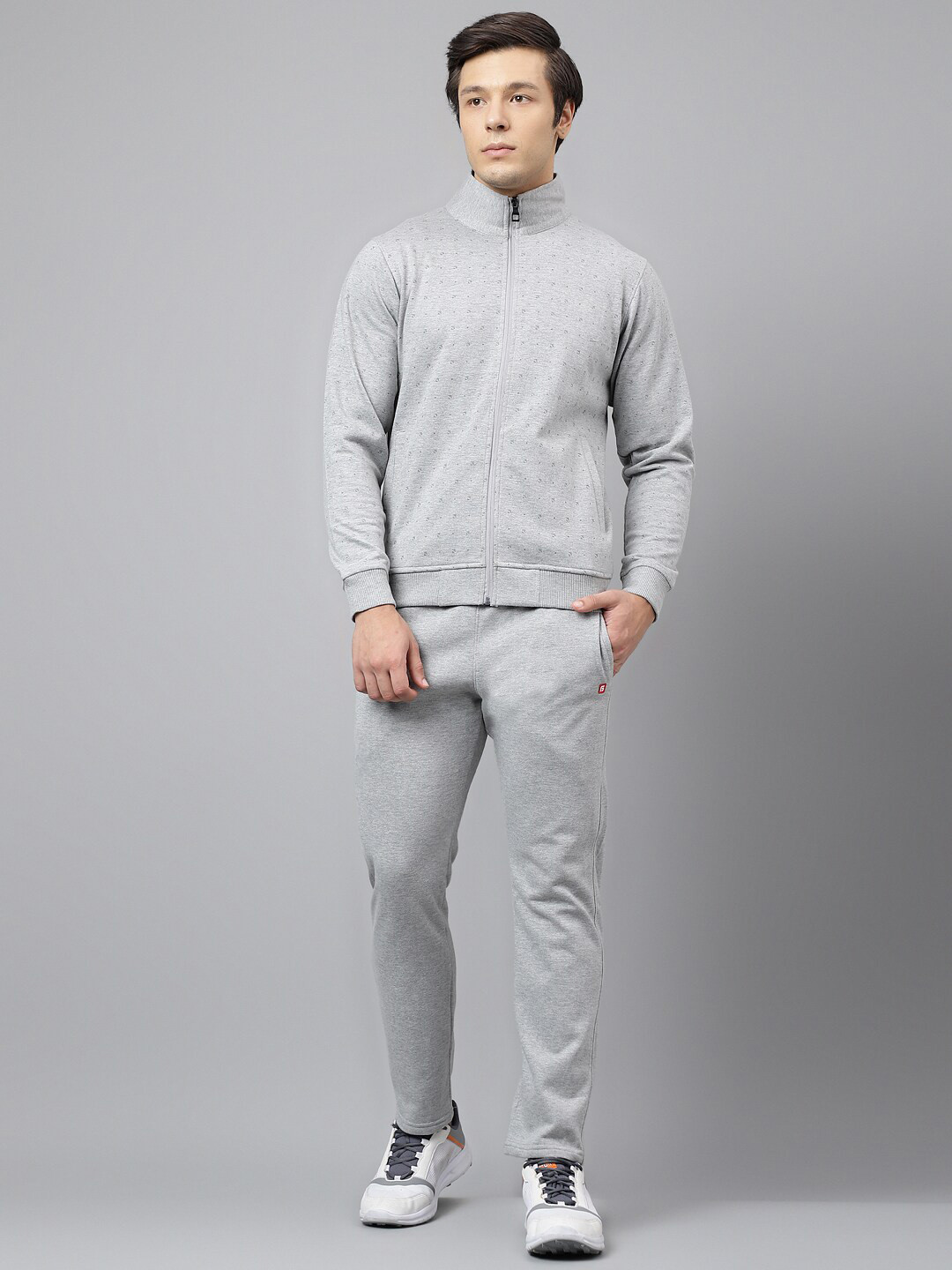 FCK GOLD Geometric Printed Relax Sports Tracksuit