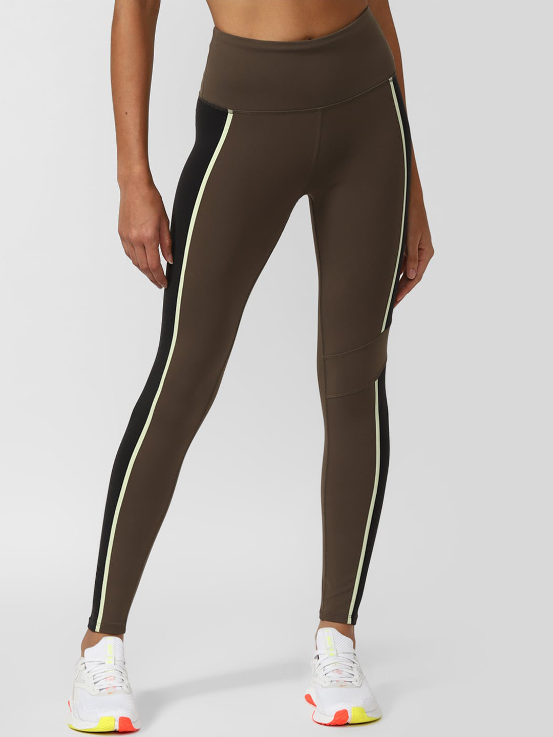 Reebok Women ColourblockedAnkle-Length Lux Hr Gym Tights