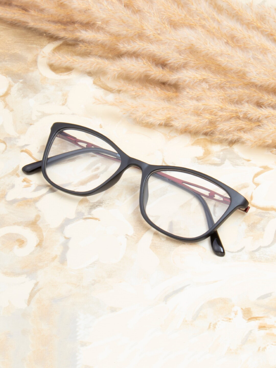 Ted Smith Women Full Rim Square Frames TS-21003_M.BLK