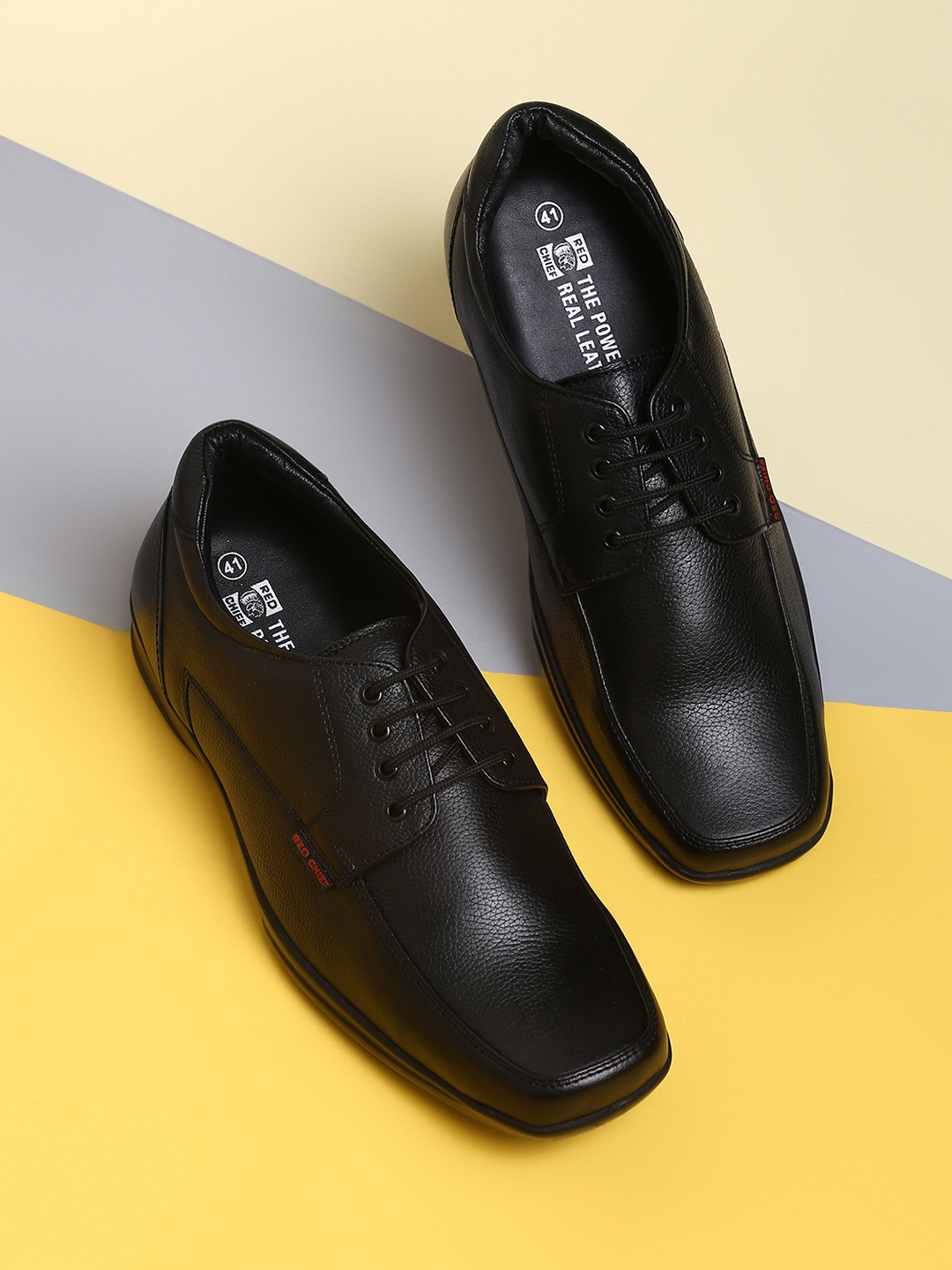 Buy Red Chief Men Black Leather Semiformal Derbys Formal Shoes for Men 2612744 Myntra