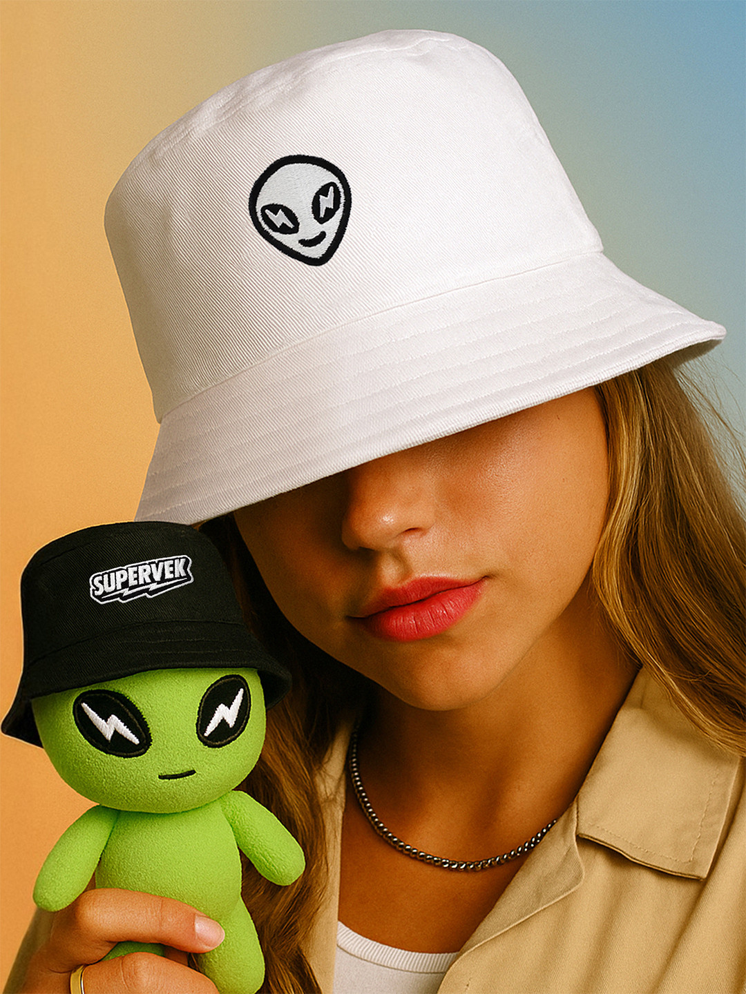 SUPERVEK Alien Reversible Bucket Hat