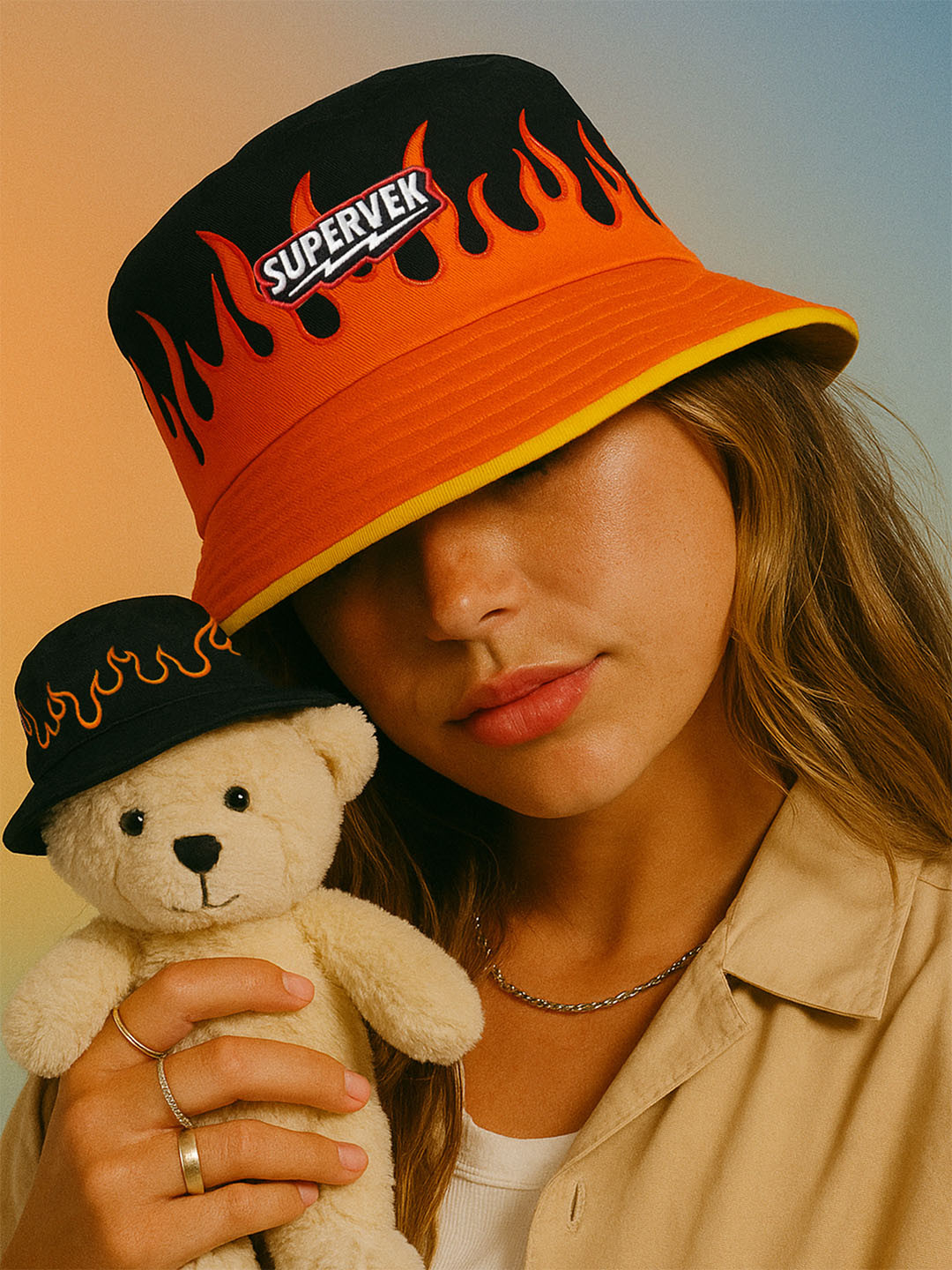 SUPERVEK Lit Reversible Bucket Hat