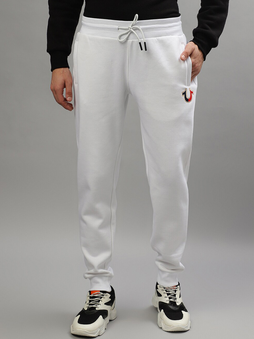 True Religion Men Oversize Fit Mid-Rise Joggers